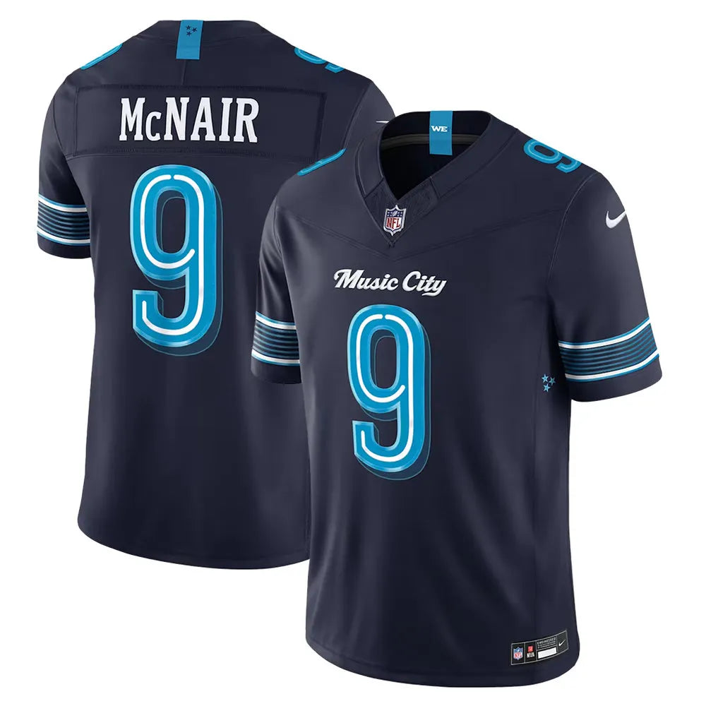 Men's Tennessee Titans #9 Steve McNair Navy 2026 Rivalries Collection Vapor F.U.S.E. Limited Jersey