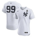 Men's New York Yankees #99 Aaron Judge
White 2024 World Series Home Elite Player Jersey