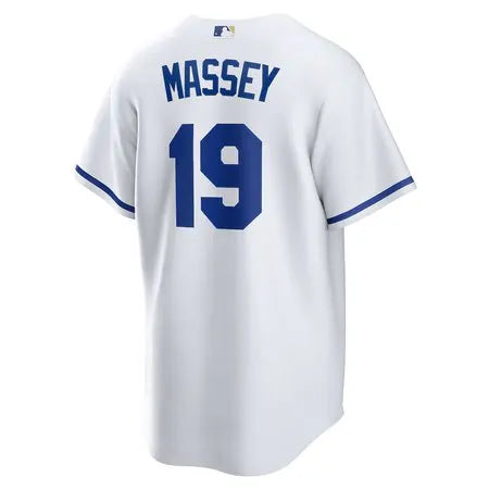 Men's Kansas City Royals #19 Michael Massey
White Home Replica Jersey