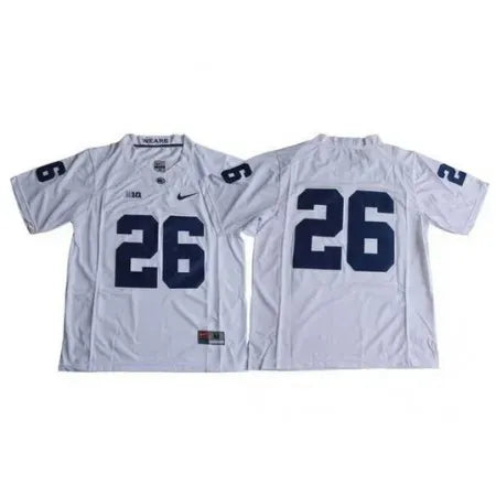 Men's Penn State Nittany Lions #26 Saquon Barkley White Stitched Jersey 7T8U
