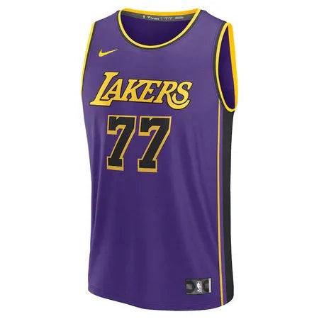 Unisex Los Angeles Lakers #77 Luka Doncic
Purple Swingman City Edition Jersey Z8KX