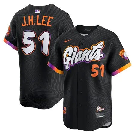 Men's San Francisco Giants #51 Jung Hoo Lee
Black 2025 City Connect Limited Jersey