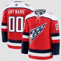 Men's Washington Capitals Custom Red 2025-26 Alternate Stitched Hockey Premium Jersey