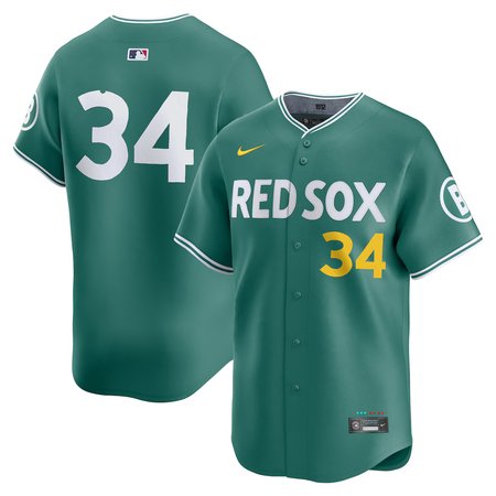 Men's Boston Red Sox #34 David Ortiz
Green 2025 City Connect Limited Retired Player Jersey