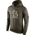 Men's St.Louis Cardinals
Olive Salute To Service KO Performance Hoodie