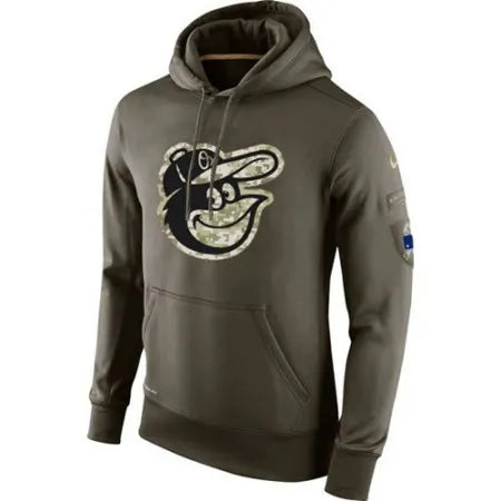 Men's Baltimore Orioles
Olive Salute To Service KO Performance Hoodie
