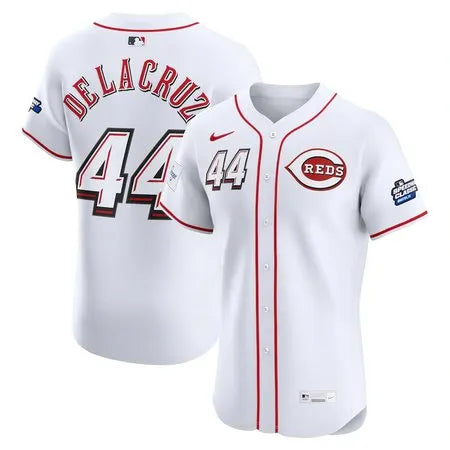 Men's Cincinnati Reds #44 Elly De La Cruz
White 2025 MLB Speedway Classic Home Elite Player Jersey
