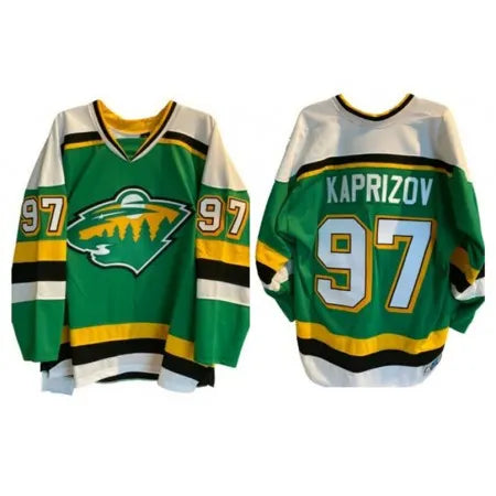 Men's Minnesota Wild
#97 Kirill Kaprizov Reverse Retro Stitched Jersey