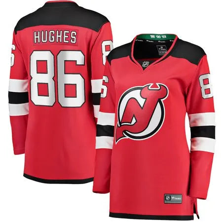 Women's New Jersey Devils #86 Jack Hughes
Red Home Jersey