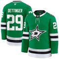 Men's Dallas Stars #29 Jake Oettinger Green 2025-26 Alternate Stitched Hockey Premium Jersey