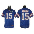 Men's Florida Gators #15 Tim Tebow Royal Stitched Jersey