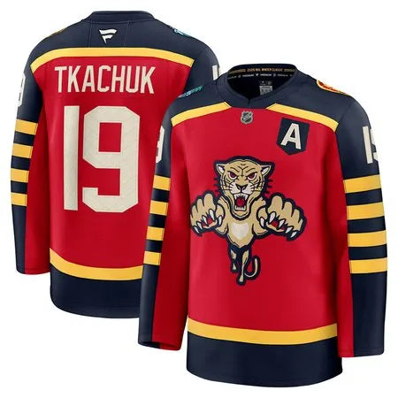 Men's Florida Panthers #19 Matthew Tkachuk Red NHL 2026 Winter Classic Premium Jersey