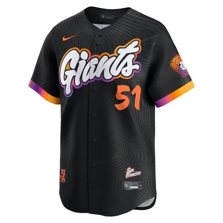 Men's San Francisco Giants #51 Jung Hoo Lee
Black 2025 City Connect Limited Jersey