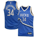 Youth Milwaukee Bucks Giannis Antetokounmpo
Royal 2024/25 Swingman Player Jersey - City Edition