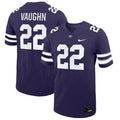 Men's Kansas State Wildcats #22 Deuce Vaughn Purple Vapor Stitched
Jersey