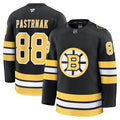 Men's Boston Bruins #88 David Pastrnak Black Home Premium Player Jersey