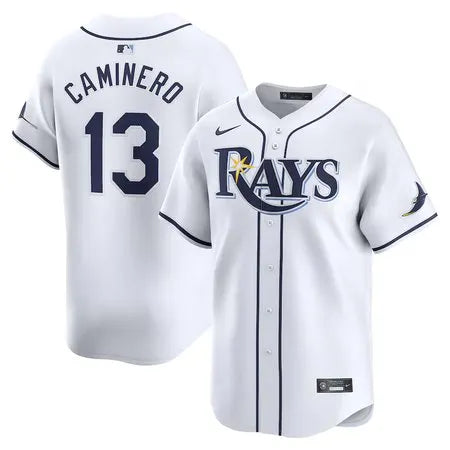 Men's Tampa Bay Rays #13 Junior Caminero
White Home Limited Player Jersey