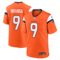 Men's Denver Broncos #9 Talanoa Hufanga Orange Alternate Game Jersey