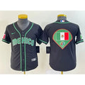 Youth Mexico Baseball 2023 Black Big Logo World Baseball Classic Stitched Jersey 3924