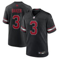 Men's Arizona Cardinals #3 Budda Baker Nike Black Game Jersey