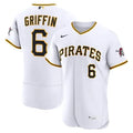 Men's Pittsburgh Pirates #6 Konnor Griffin Nike White Home Authentic Jersey